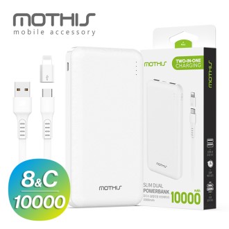 ��� ������� �������͸� 10000mAh CŸ�� ���̺�+8������)